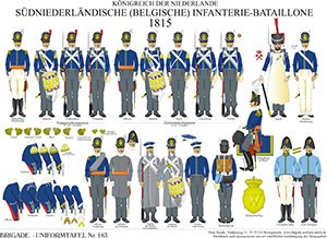 Tafel K Nigreich Der Niederlande Belgische Infanterie Bataillone