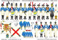 Tafel 421:  Königreich Spanien:  Infanterie-Regiment Ultonia  1806-1814