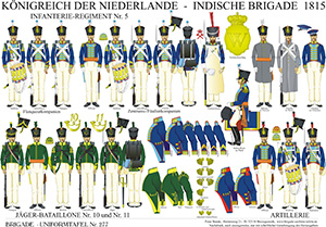 Tafel 277: Königreich der Niederlande: Indische Brigade 1815