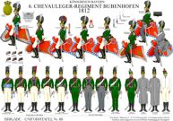 Tafel 416:  Königreich Bayern:  2. Chevauleger-Regiment Taxis  1812